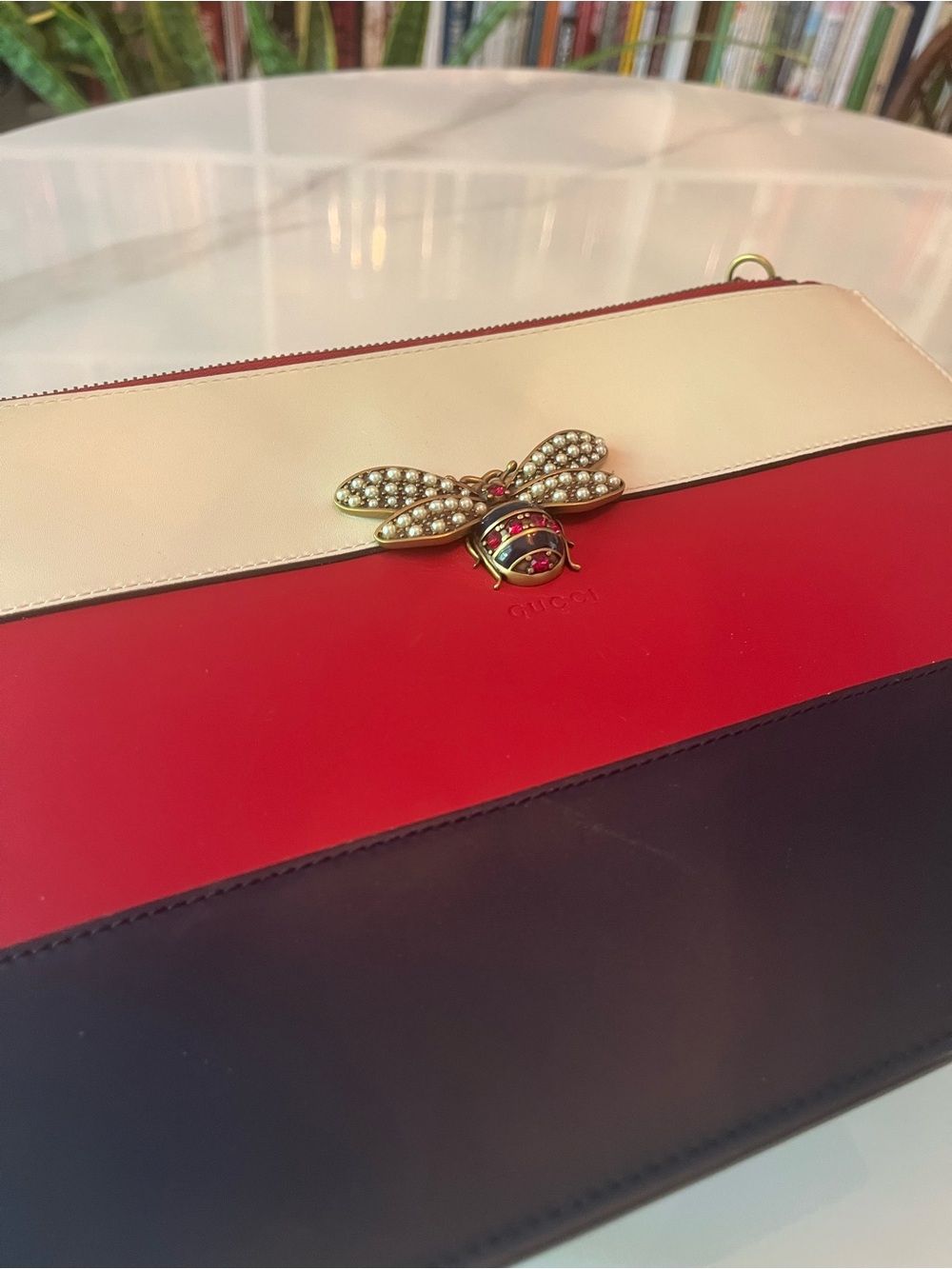 Gucci Queen Margaret Large Leather Clutch